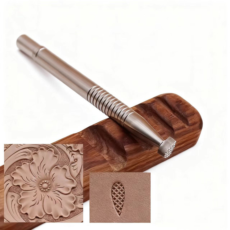 Leatherwork Embossing - Arabesque Background Stamp Set S1.5x4/M2.2x6/L3x8mm -