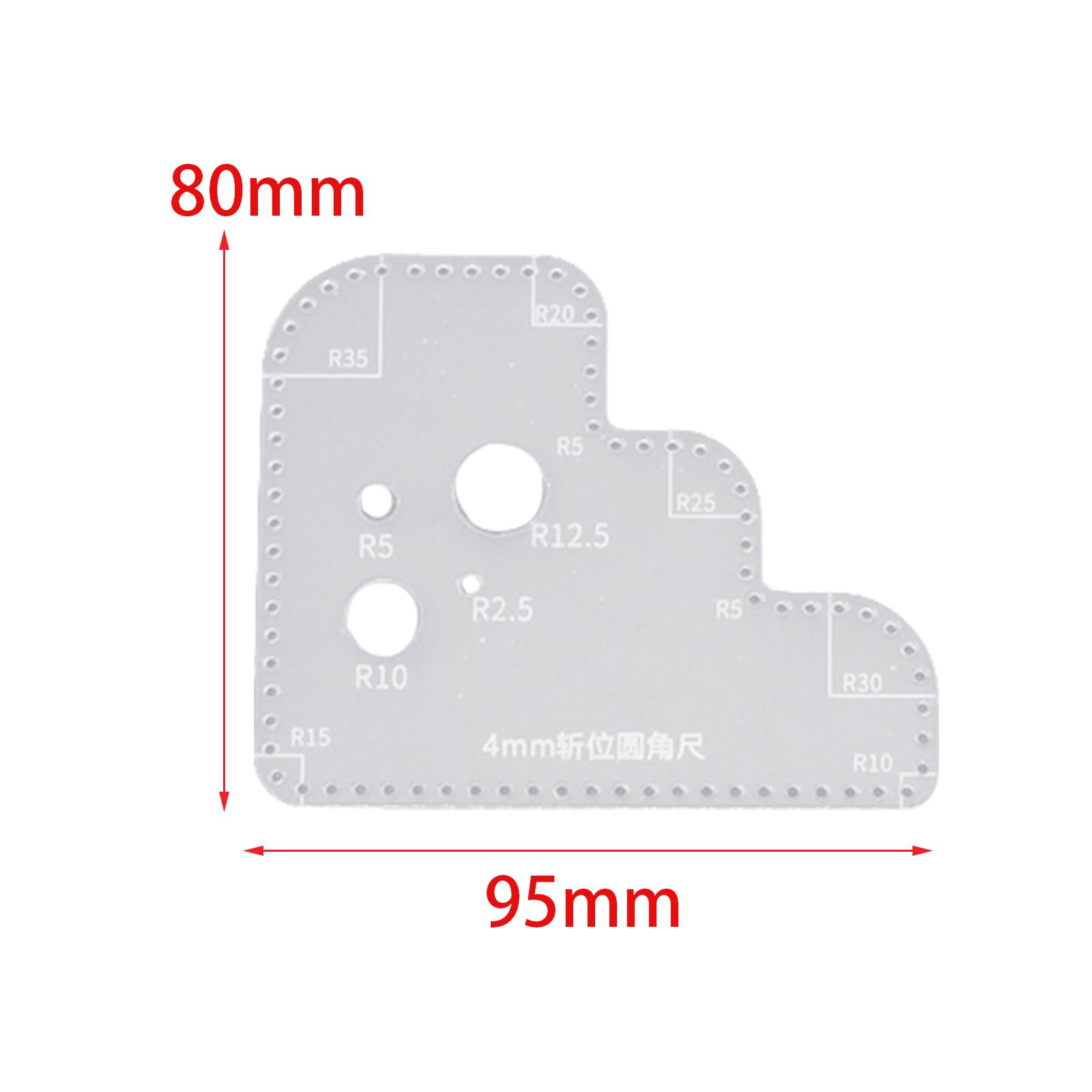 Leatherwork Templates - Transparent Acrylic Circle Template Hole Stitch