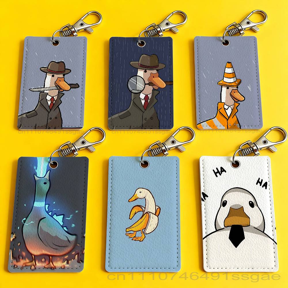 Cartoon Cute Goose Duck Badge  - Leather Work Leather ulasan dan harga