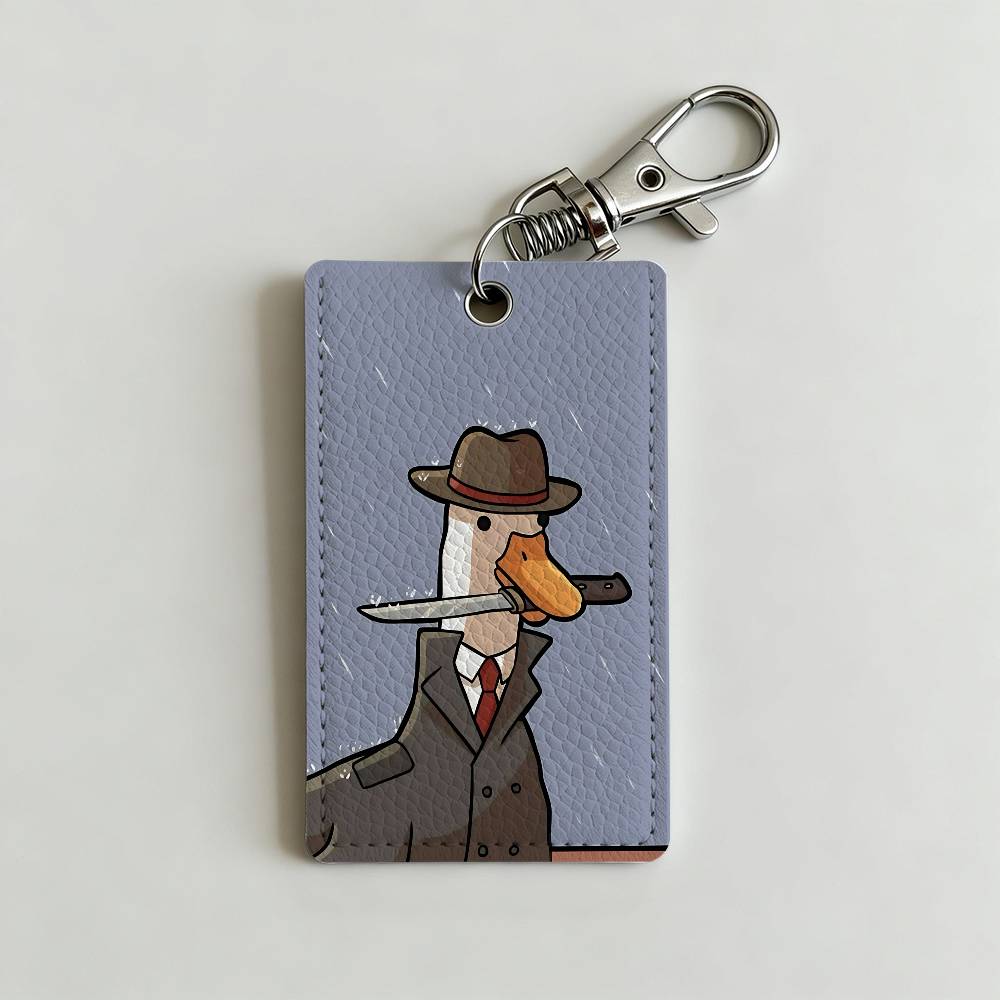 Cartoon Cute Goose Duck Badge  - Leather Work Leather ulasan dan harga