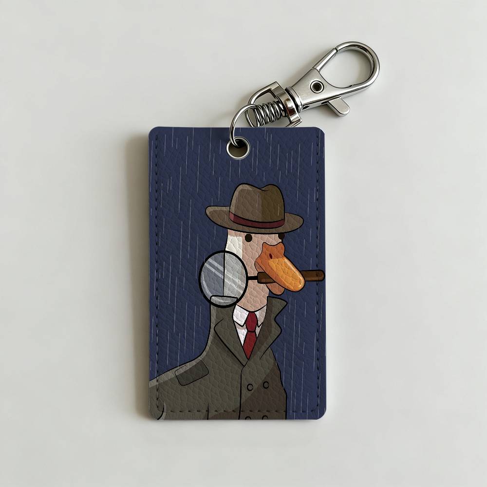 Cartoon Cute Goose Duck Badge  - Leather Work Leather ulasan dan harga