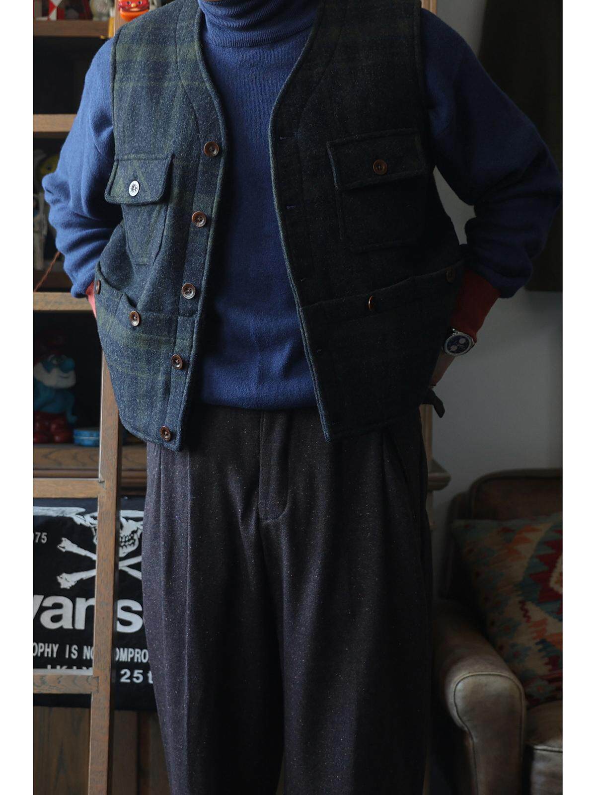 Secondorder FW24 6 Pockets Wor - Leather Work Vest For Men ulasan dan harga