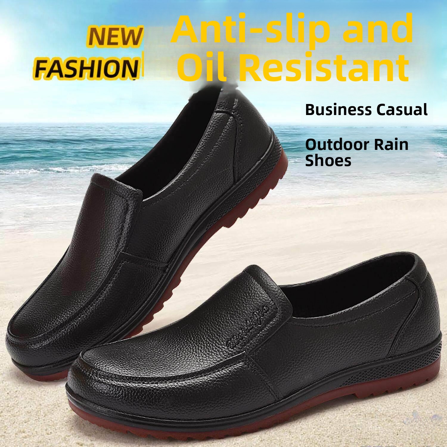 Men's Casual Work Rain Boots L - Leather Work Youtube ulasan dan harga