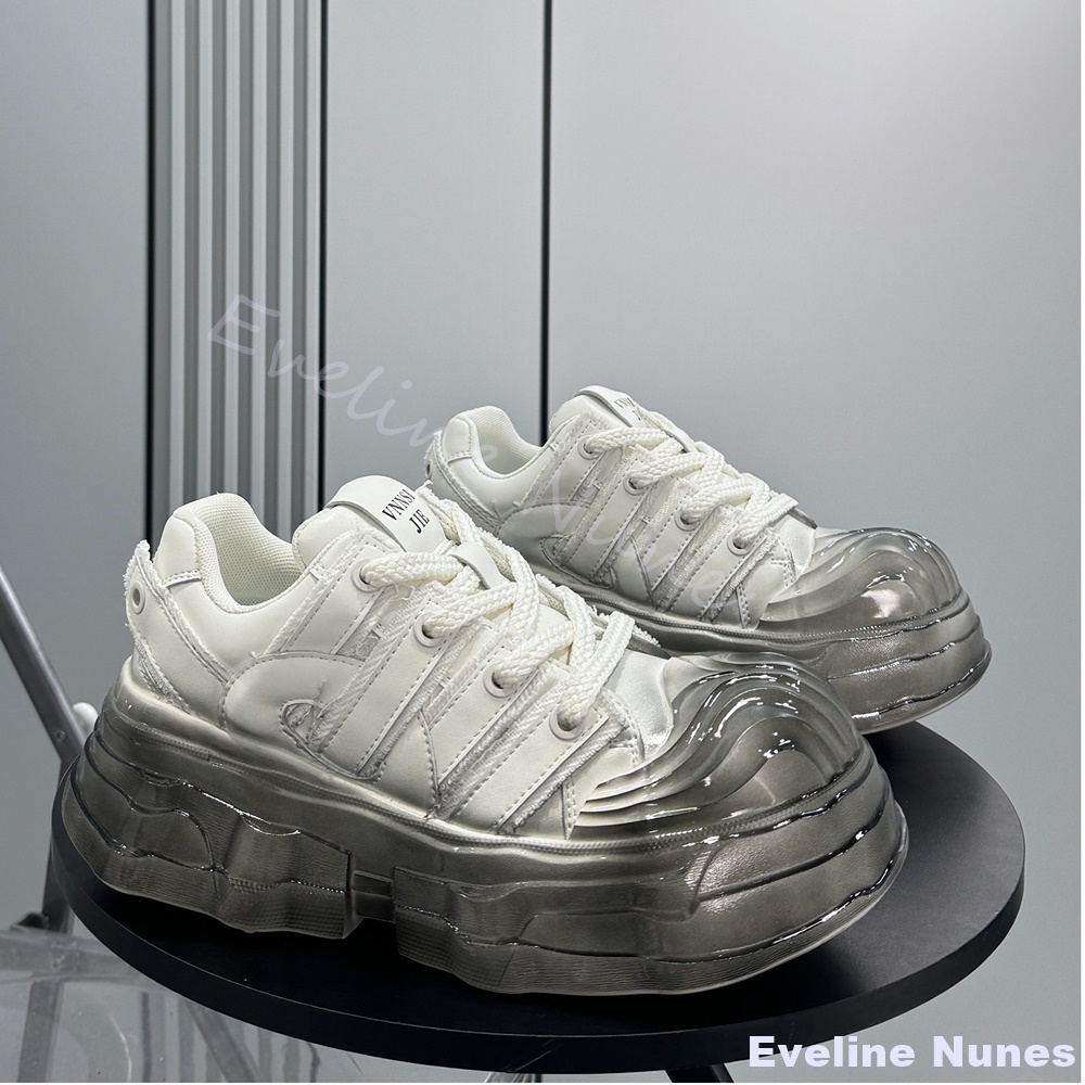 Thick-soled Chunky Sneakers Me - Unique Leather Work ulasan dan harga