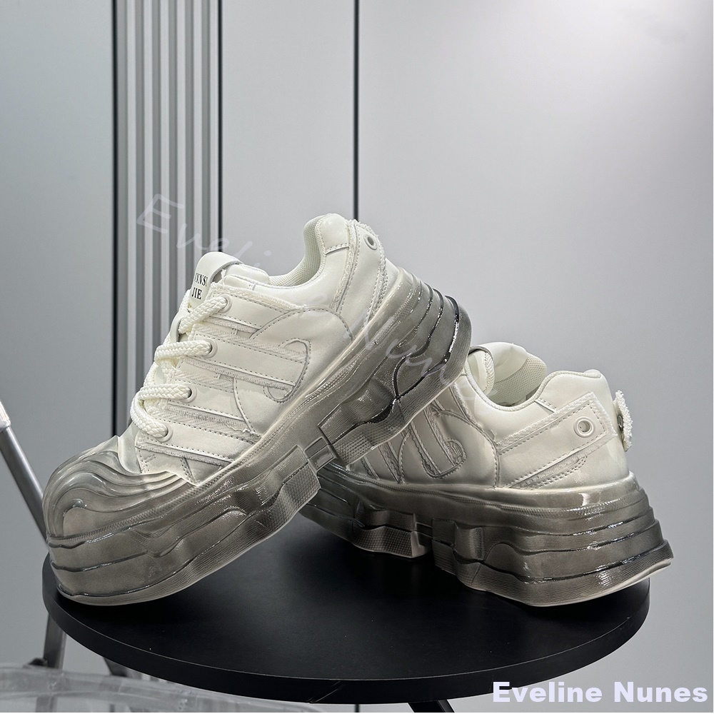 Thick-soled Chunky Sneakers Me - Unique Leather Work ulasan dan harga
