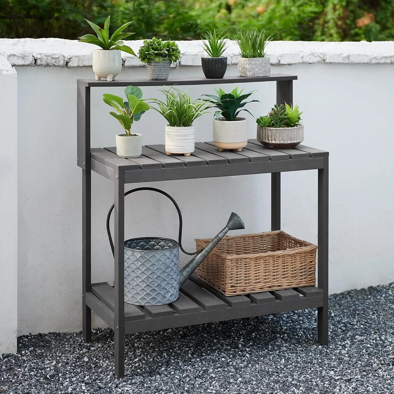 Outdoor Potting Bench, HDPE Pa - Leatherwork Bench ulasan dan harga