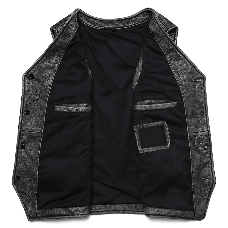 New Gery Vintage Genuine Leath - Leather Work Vest For Men ulasan dan harga