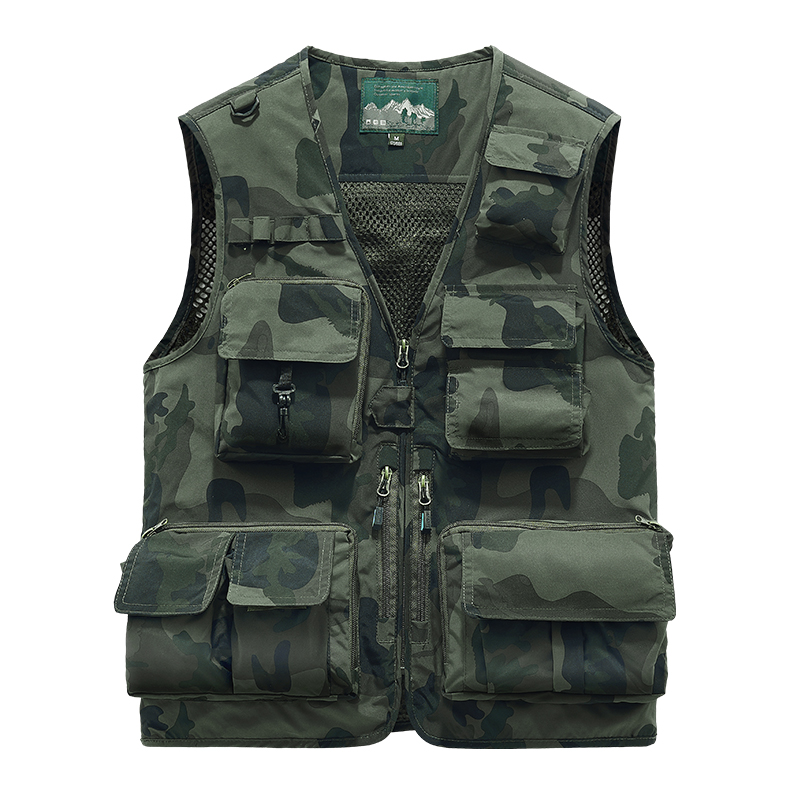 Embroidered Vest Fishing Cloth - Leather Work Vest For Men ulasan dan harga