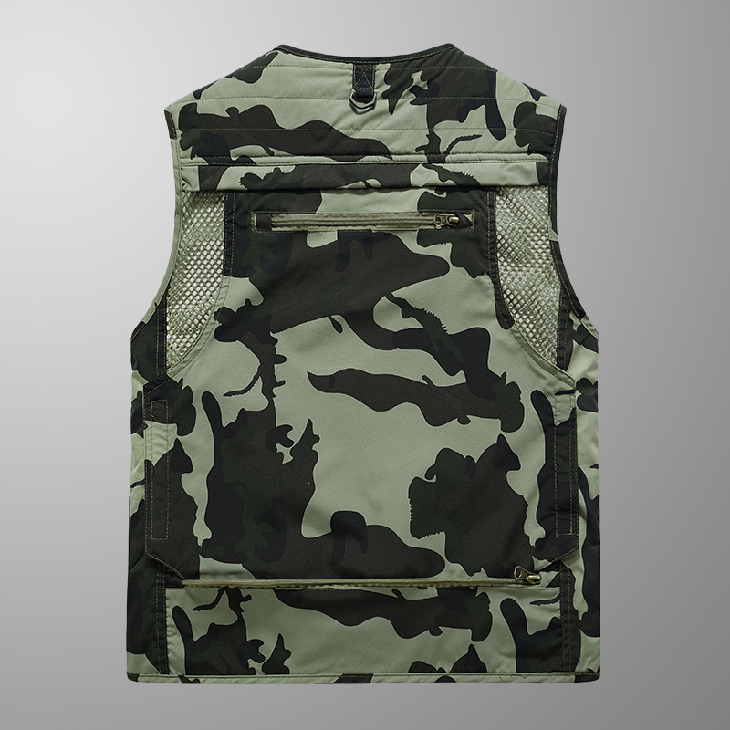 Embroidered Vest Fishing Cloth - Leather Work Vest For Men ulasan dan harga