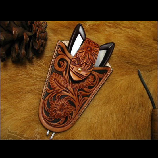 Tang dynasty flower Hand-work  - Unique Leather Work ulasan dan harga