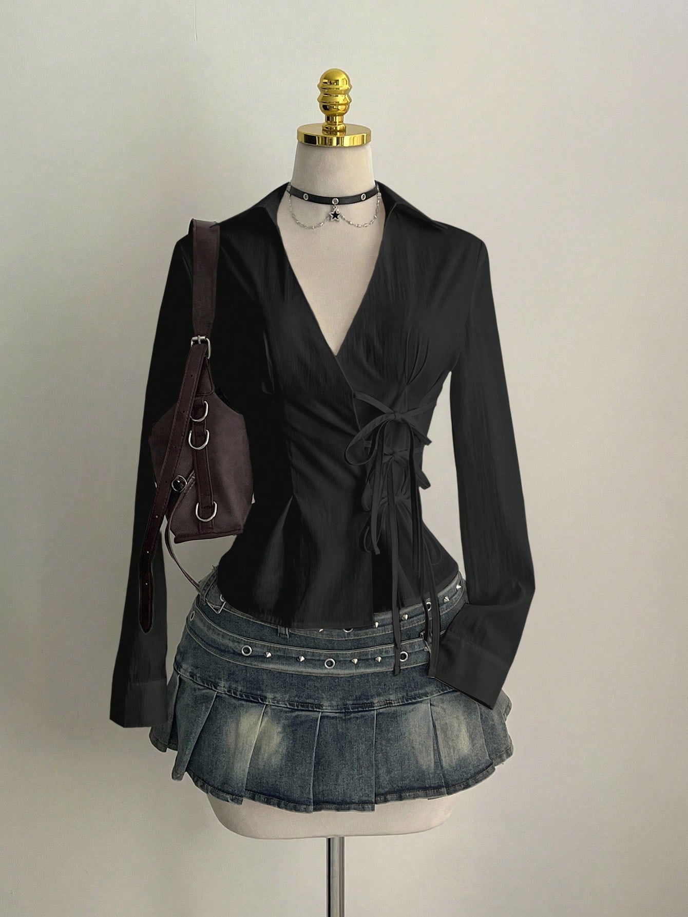 Harajuku Women's Shirt Unique  - Unique Leather Work ulasan dan harga