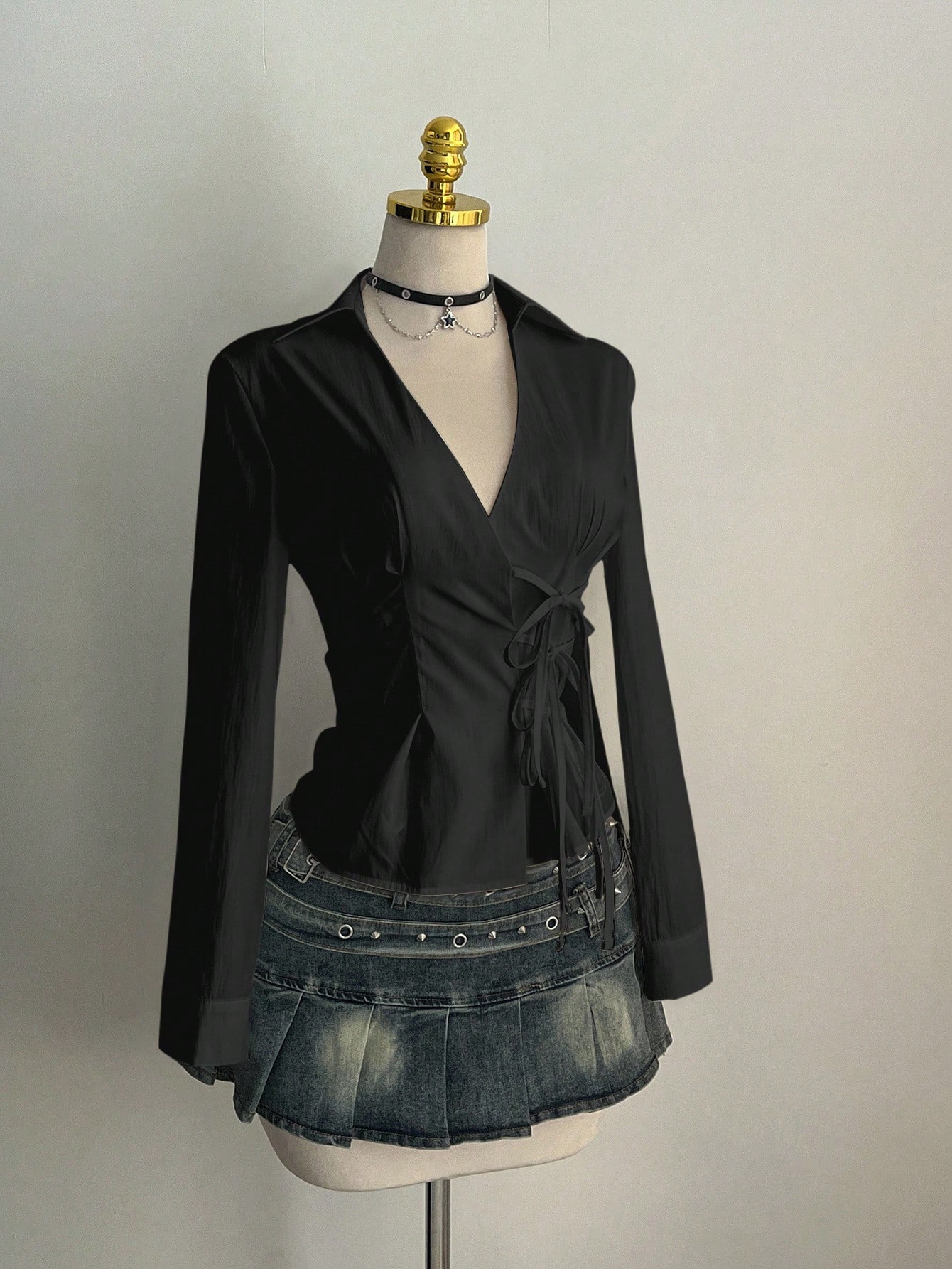 Harajuku Women's Shirt Unique  - Unique Leather Work ulasan dan harga