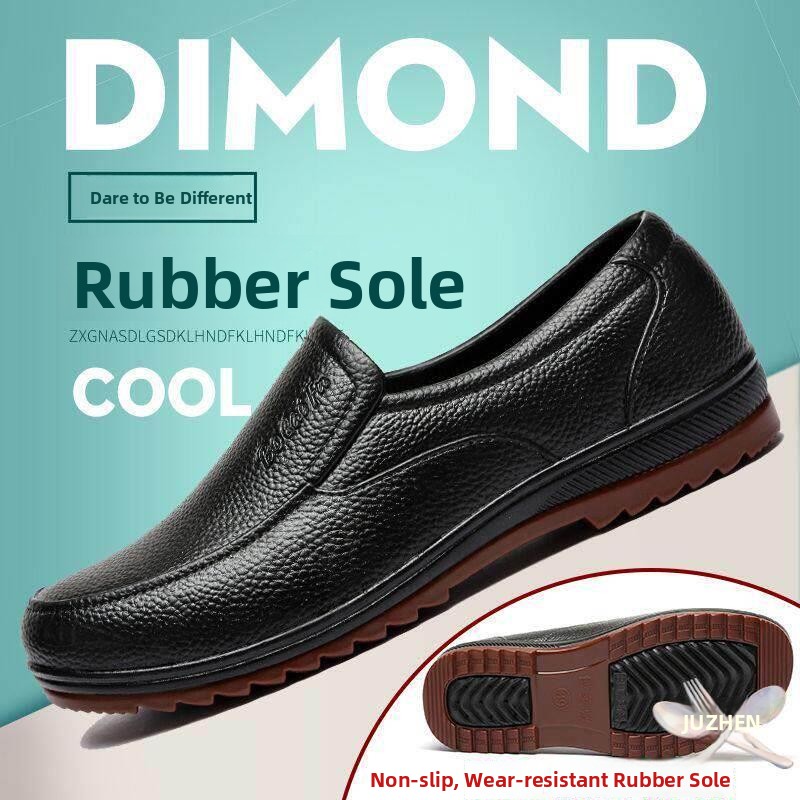 Men's Chef Anti-slip Leather S - Leather Work Youtube ulasan dan harga