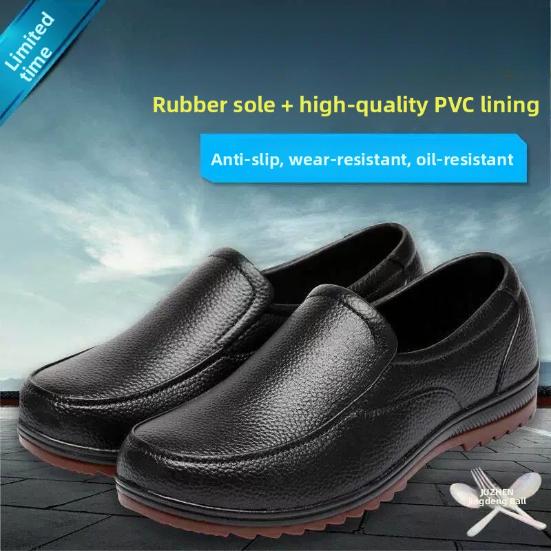Men's Chef Anti-slip Leather S - Leather Work Youtube ulasan dan harga