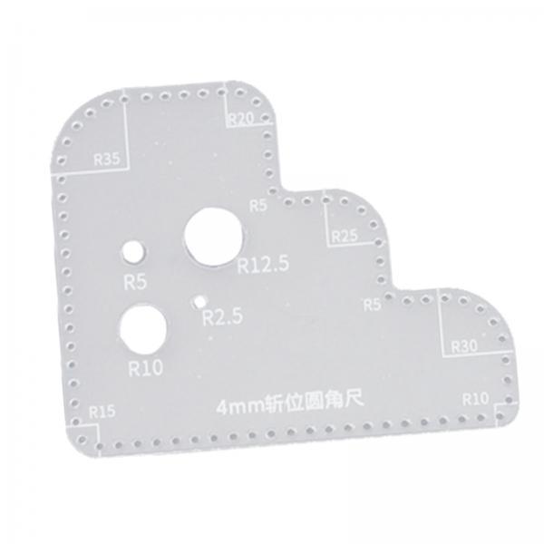Transparent Acrylic Circle Tem - Leatherwork Templates ulasan dan harga
