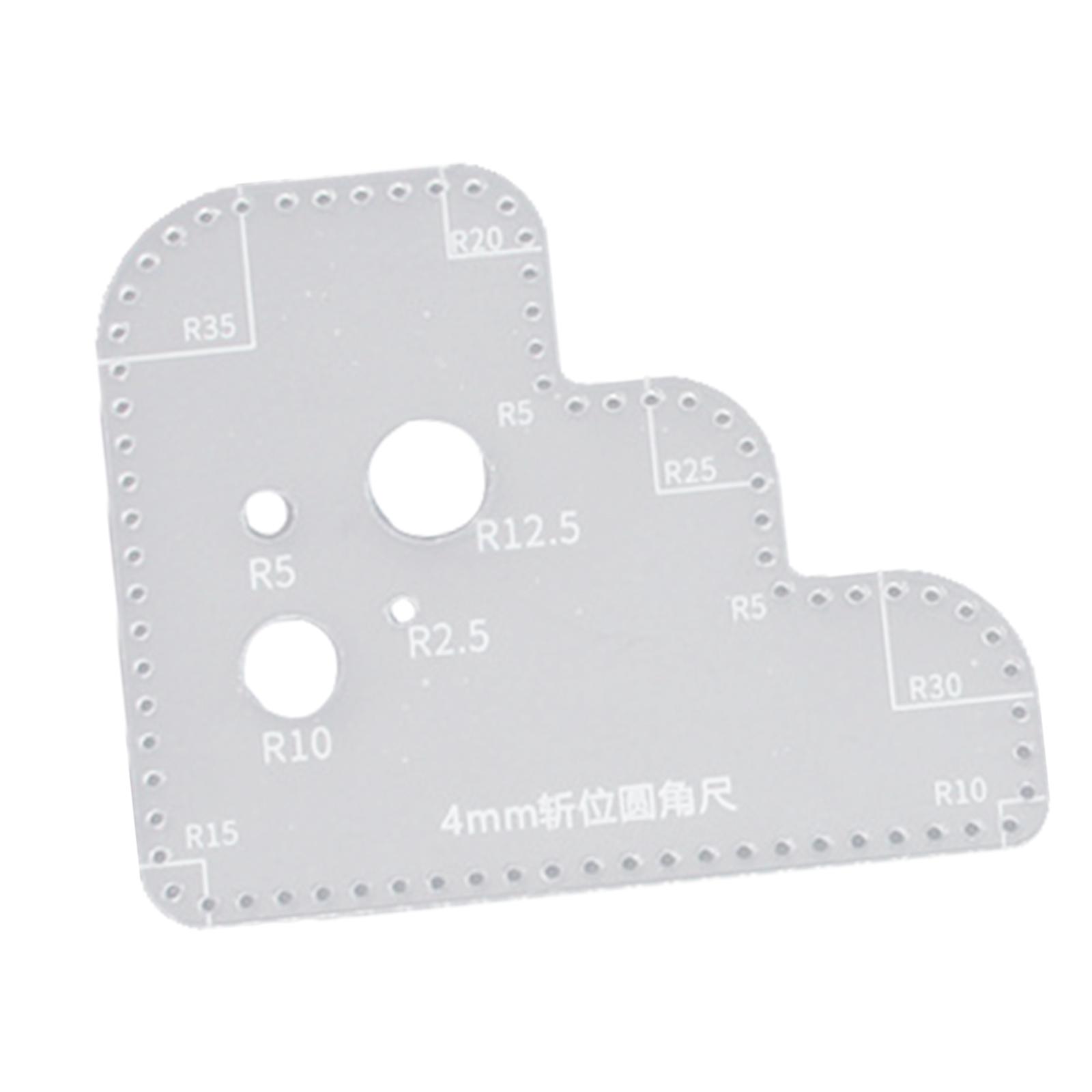 Transparent Acrylic Circle Tem - Leatherwork Templates ulasan dan harga