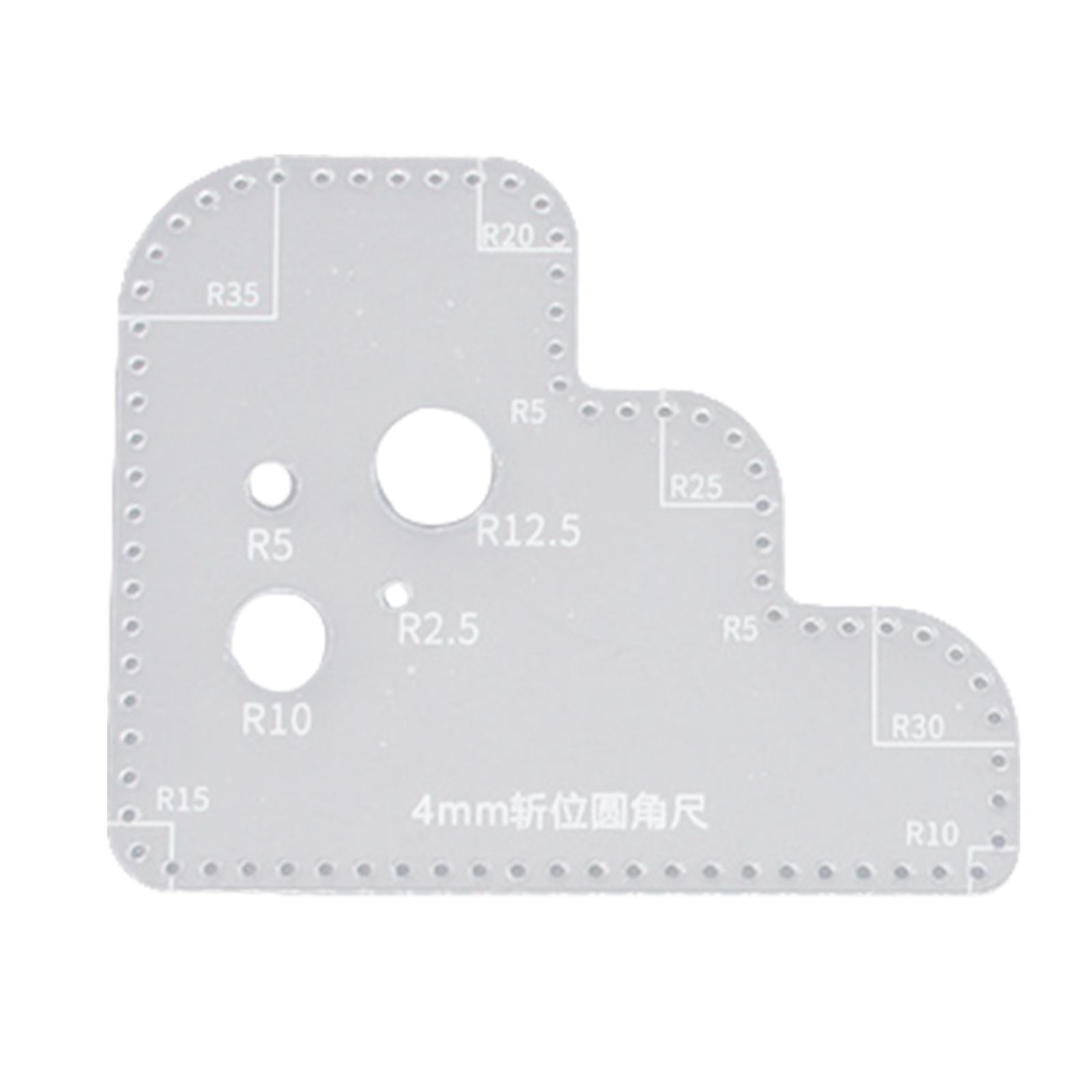 Transparent Acrylic Circle Tem - Leatherwork Templates ulasan dan harga