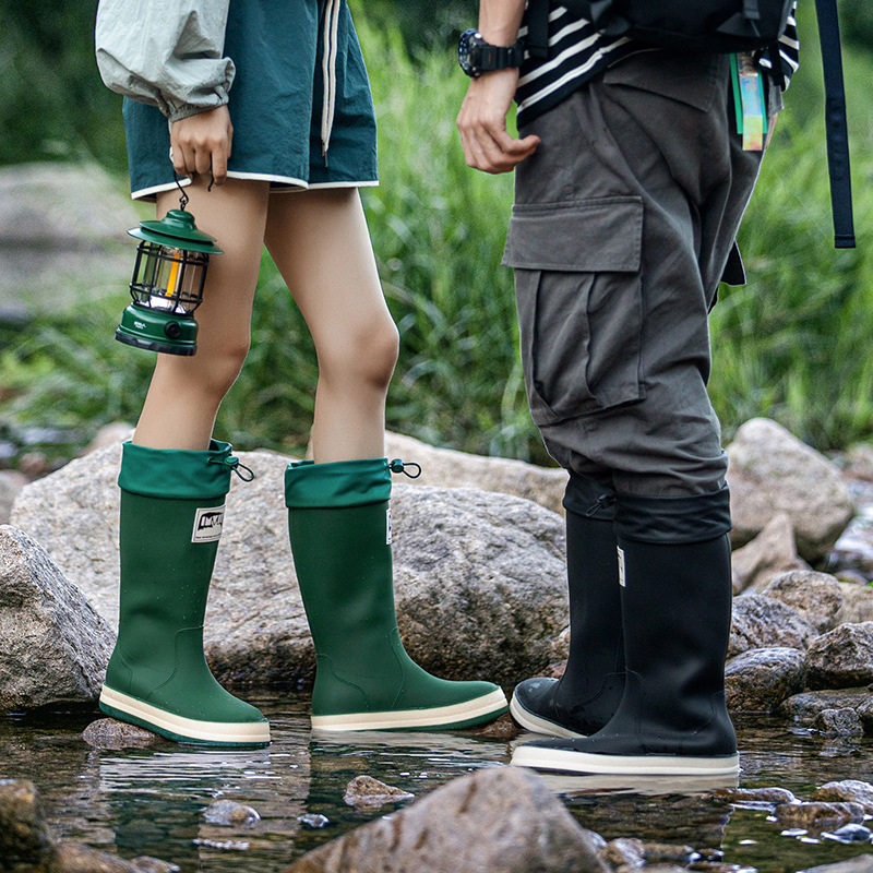 Outdoor Cycling Rain Boots Fas - Leather Work Youtube ulasan dan harga