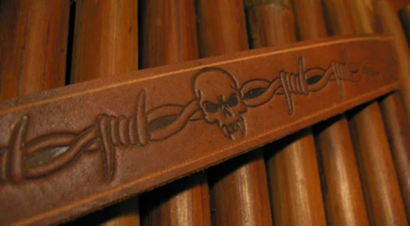 5pcs Thorns and skull pattern  - Unique Leather Work ulasan dan harga
