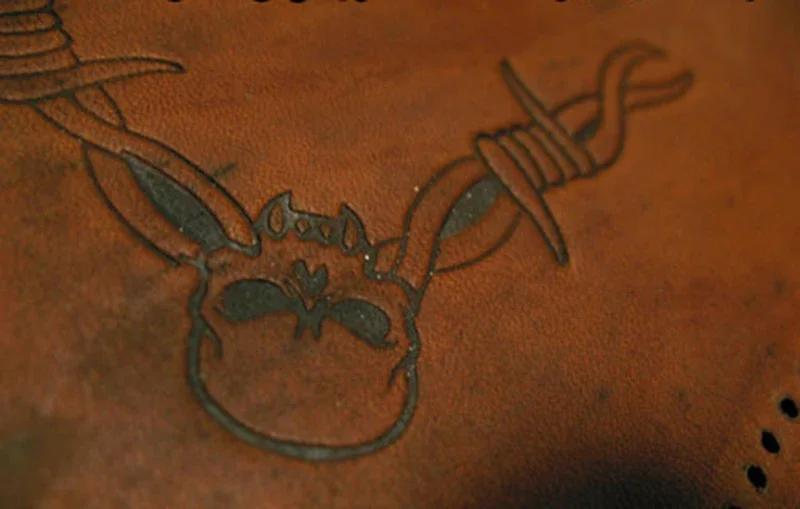 5pcs Thorns and skull pattern  - Unique Leather Work ulasan dan harga