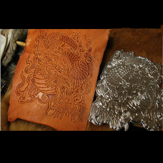 Dragon pattern Hand-work uniqu - Unique Leather Work ulasan dan harga