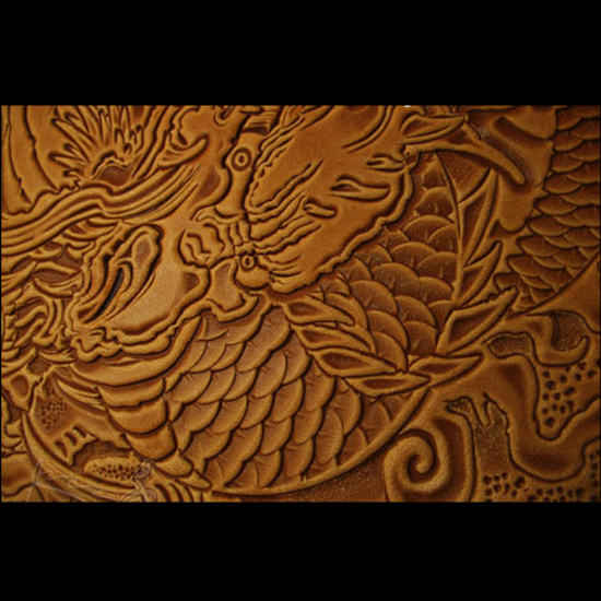 Dragon pattern Hand-work uniqu - Unique Leather Work ulasan dan harga
